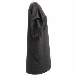Cristina GAVIOLI COLLECTION DARK GREY SHORT SLEEVE SHIFT DRESS - 8